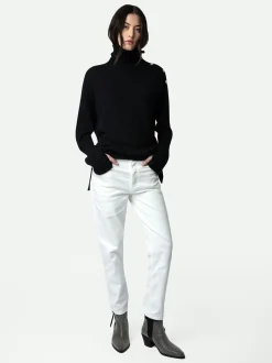 Cheap Zadig & Voltaire Alma Jewelled Cashmere SweaterICONIC Black