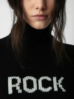 New Zadig & Voltaire Alma Rock & Roll SweaterICONIC Black