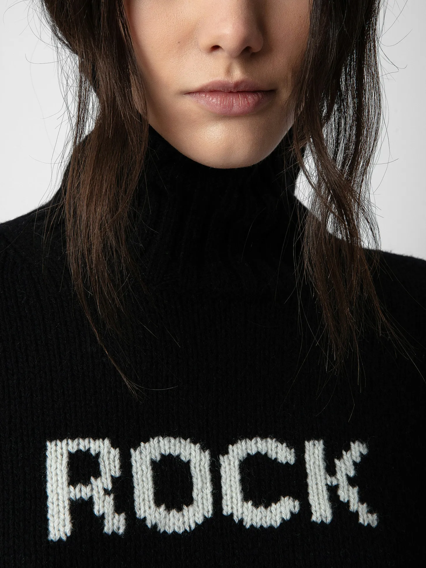 New Zadig & Voltaire Alma Rock & Roll SweaterICONIC Black