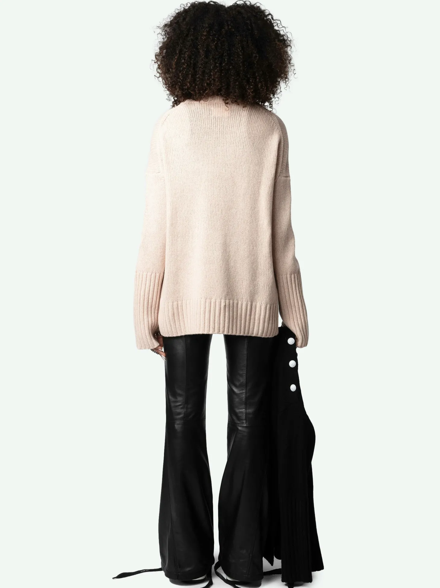 Best Sale Zadig & Voltaire Alma Spiked Heart Sweater Sweet