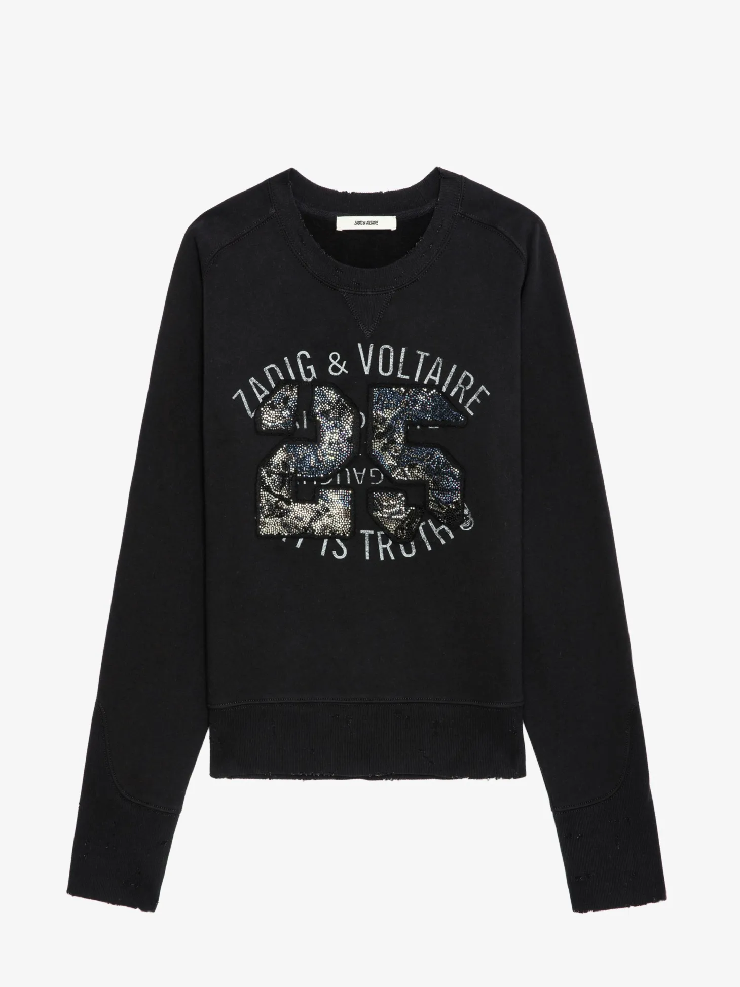 Cheap Zadig & Voltaire Arvene Diamanté SweatshirtNEW Grischineclair
