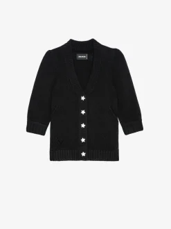 Shop Zadig & Voltaire Betsy Cashmere Cardigan Black