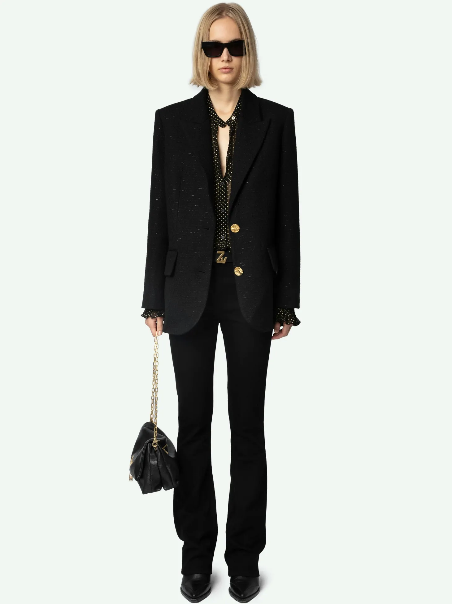 Cheap Zadig & Voltaire Blazer VickaNEW Black