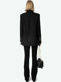 Cheap Zadig & Voltaire Blazer VickaNEW Black