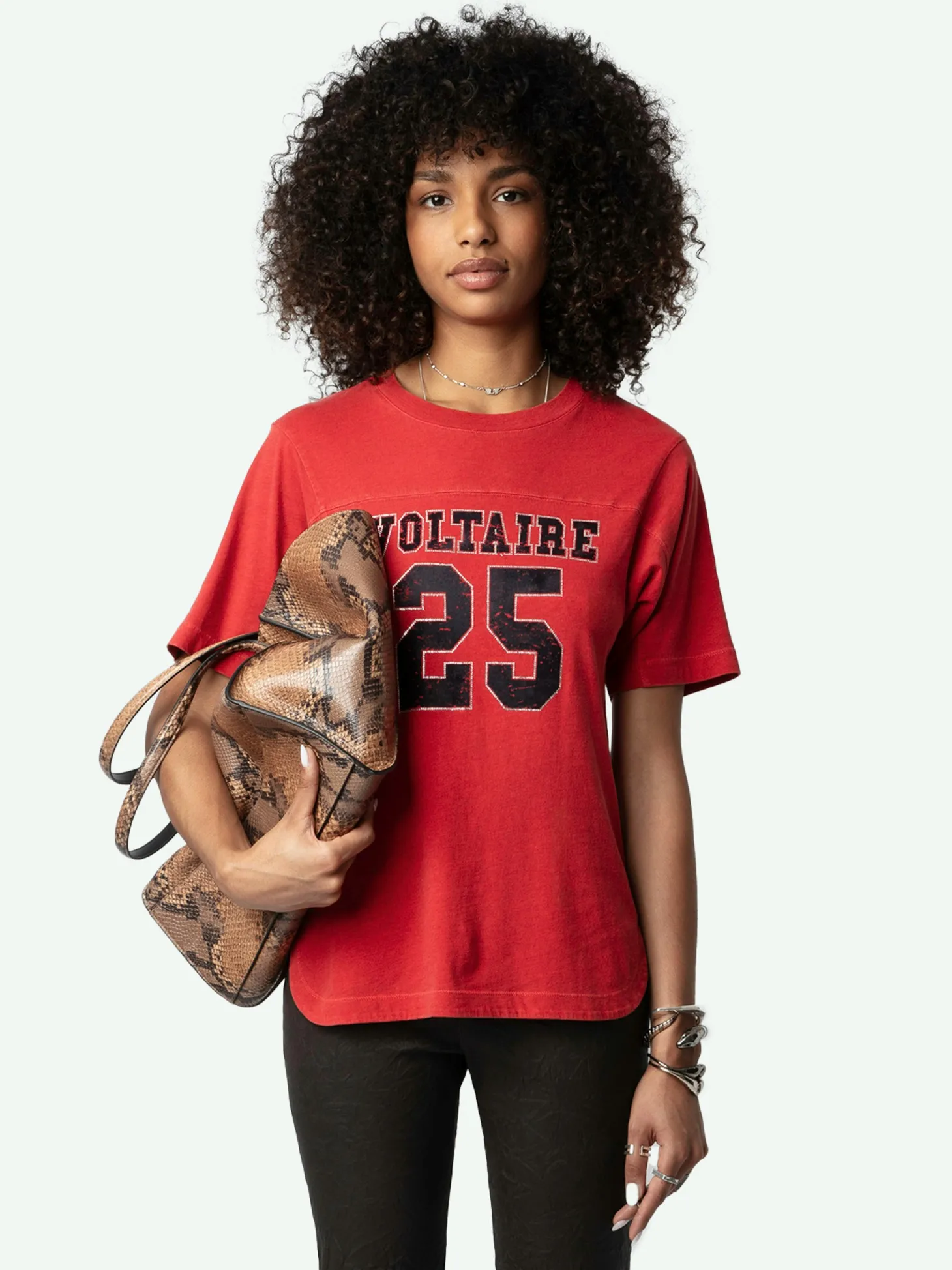 Cheap Zadig & Voltaire Bow Voltaire T-shirtNEW Crimson