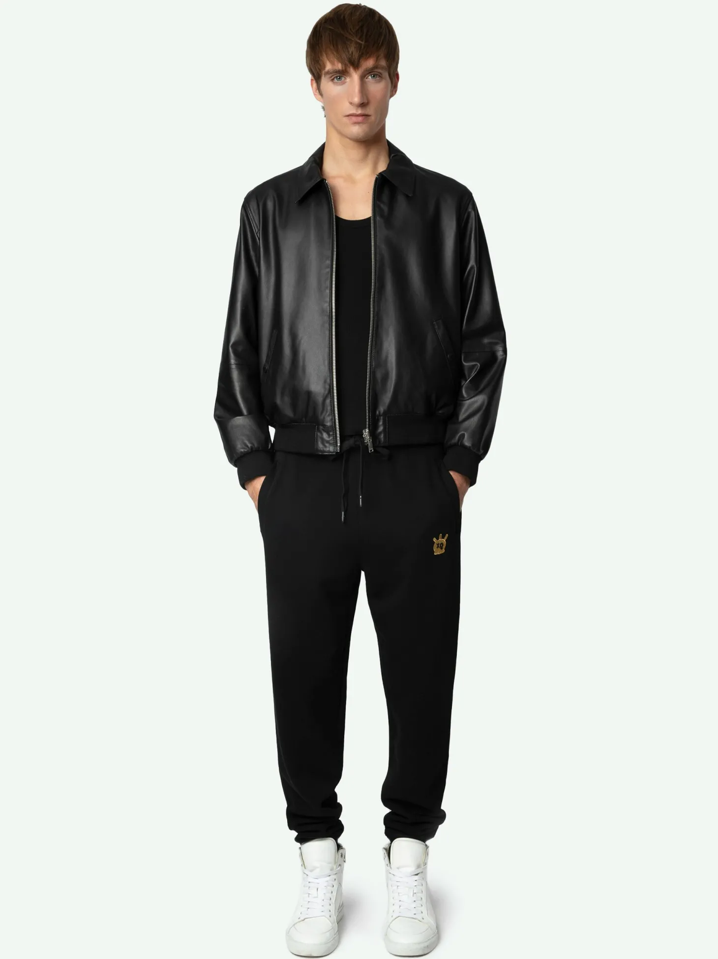 Shop Zadig & Voltaire Capri Sweatpants Black