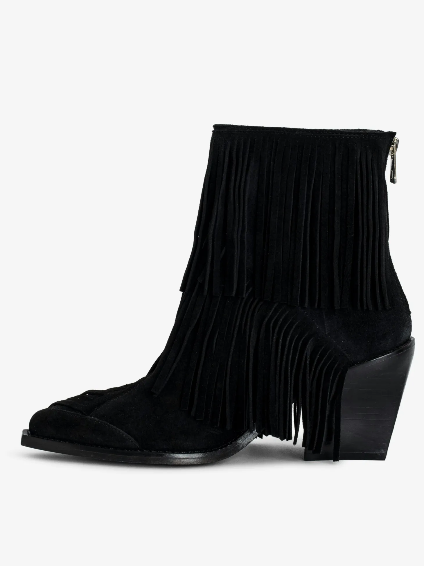 Sale Zadig & Voltaire Cara Suede Ankle Boots Black