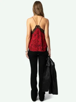 Discount Zadig & Voltaire Christy CamisoleNEW Crimson