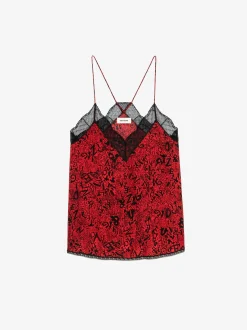Discount Zadig & Voltaire Christy CamisoleNEW Crimson