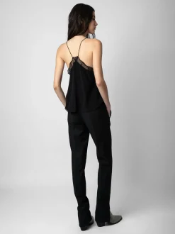 Store Zadig & Voltaire Christy Silk CamisoleICONIC Black