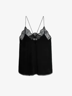 Store Zadig & Voltaire Christy Silk CamisoleICONIC Black