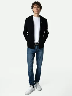 New Zadig & Voltaire Clash Arrow Cashmere CardiganICONIC Black