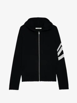 New Zadig & Voltaire Clash Arrow Cashmere CardiganICONIC Black