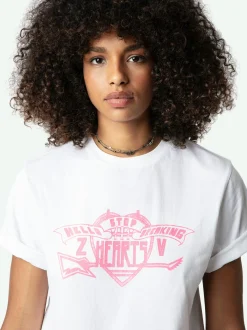 Store Zadig & Voltaire Edwin Hearts T-shirt White