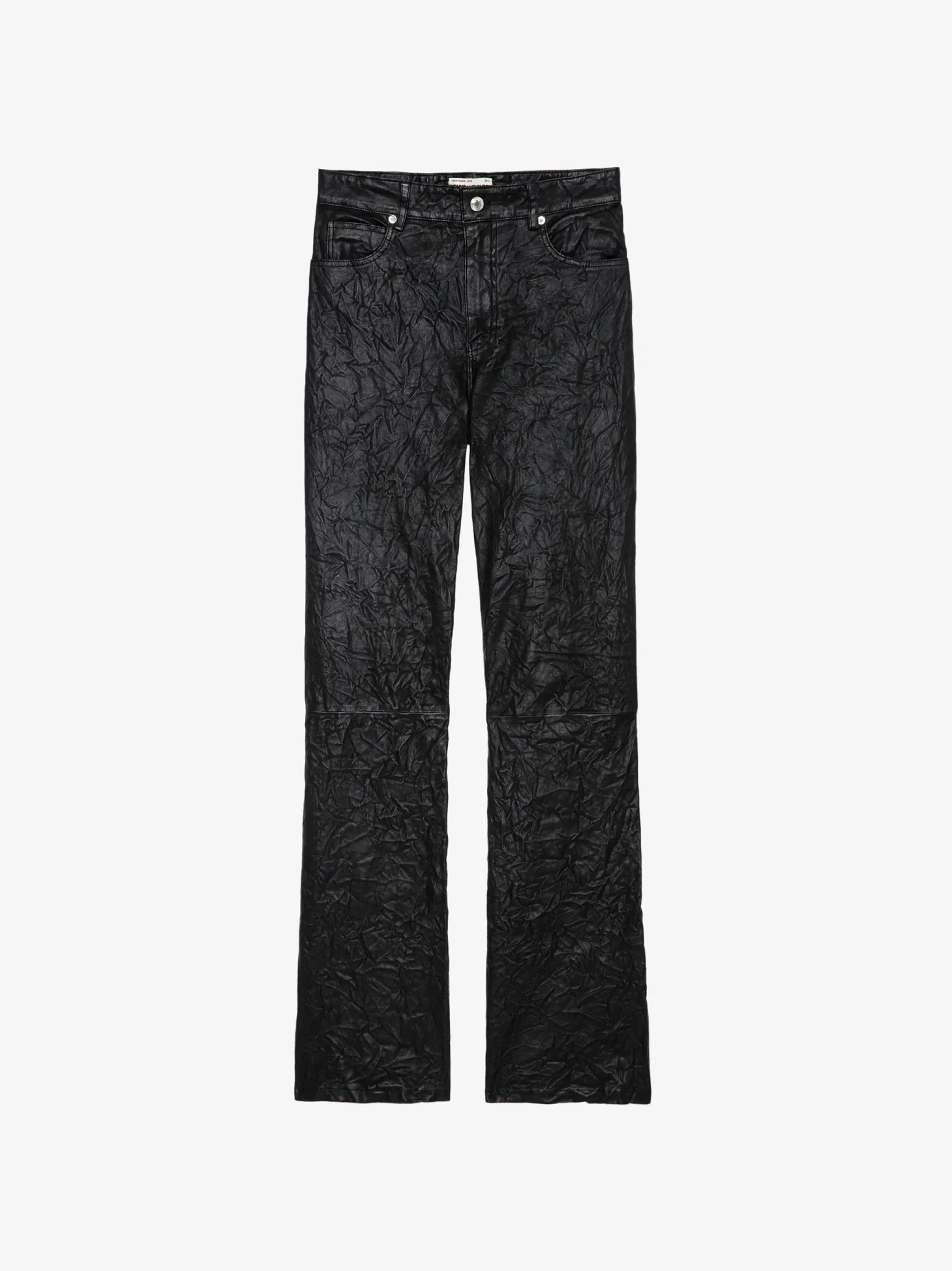 Flash Sale Zadig & Voltaire Evy Crinkled Leather Pants Black