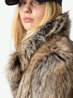 Clearance Zadig & Voltaire Faune CoatNEW Naturel