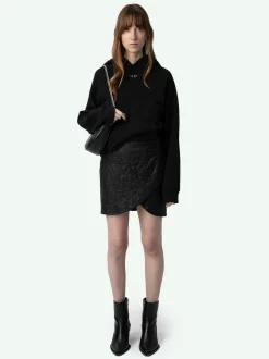 Flash Sale Zadig & Voltaire Georgy Diamante Wings Sweatshirt Black