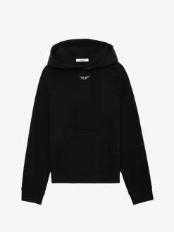 Flash Sale Zadig & Voltaire Georgy Diamante Wings Sweatshirt Black