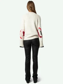 Fashion Zadig & Voltaire Halty SweaterNEW Oatmeal