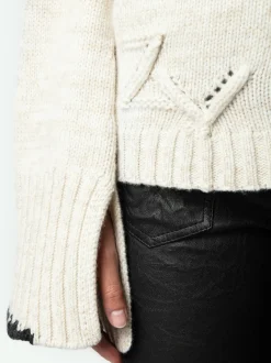 Fashion Zadig & Voltaire Halty SweaterNEW Oatmeal