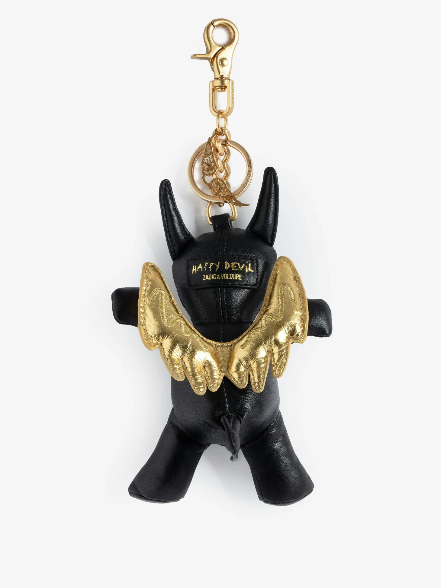 Outlet Zadig & Voltaire Happy Devil Key Ring Black