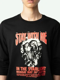 Fashion Zadig & Voltaire Hector T-shirtNEW Black