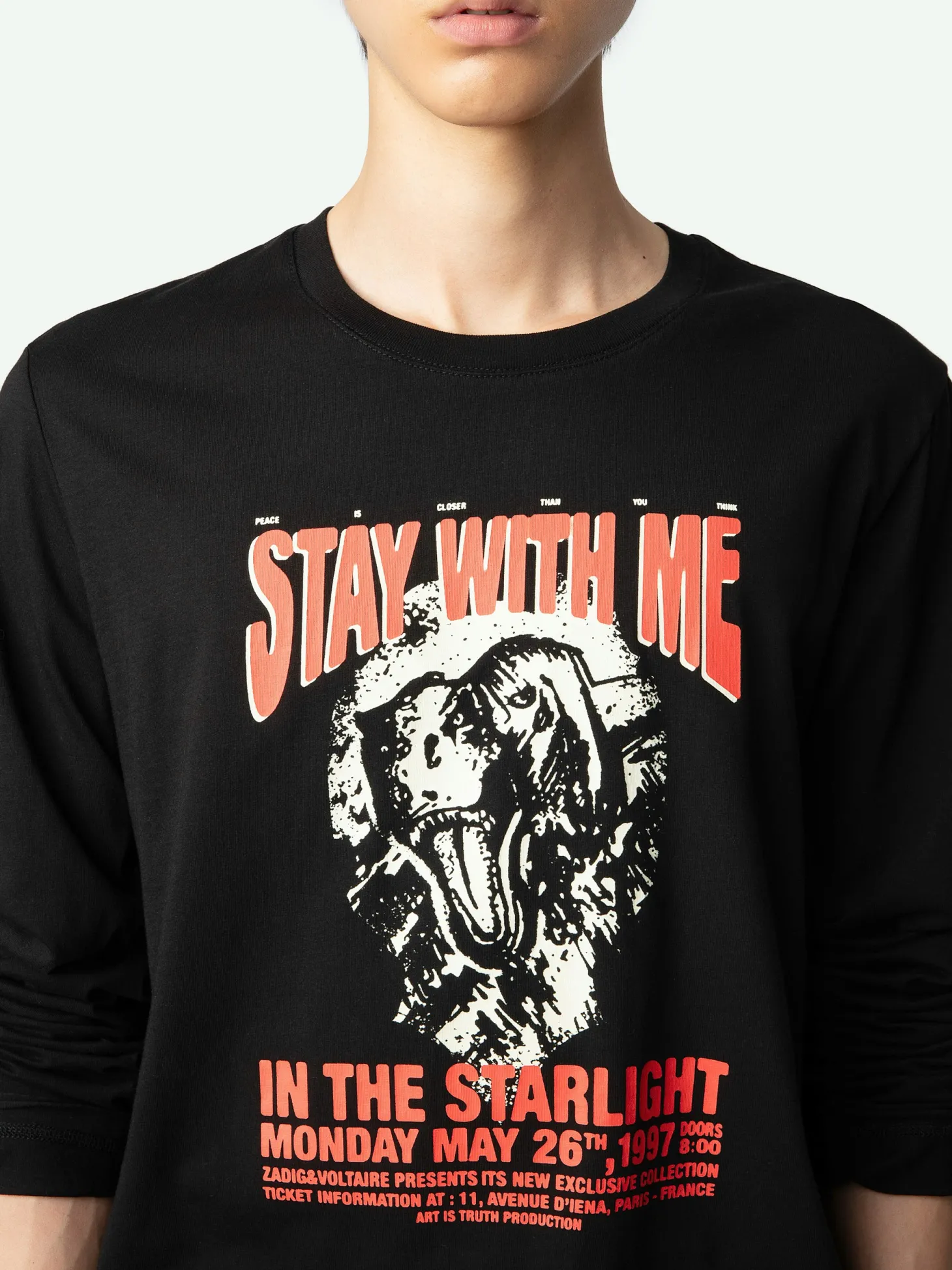 Fashion Zadig & Voltaire Hector T-shirtNEW Black