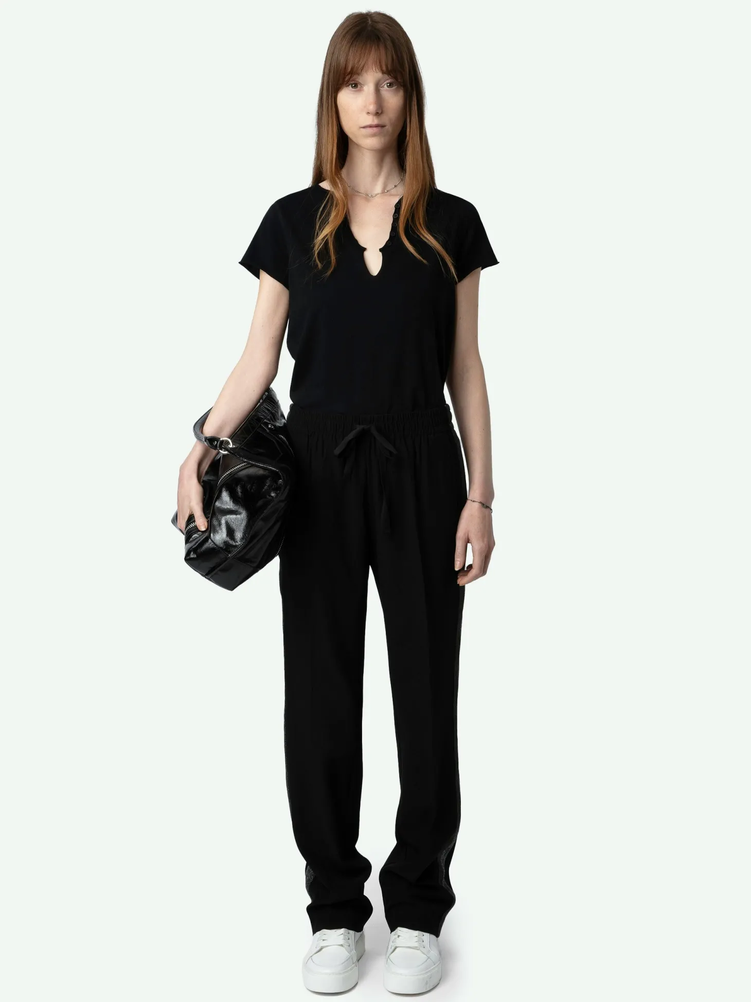 Store Zadig & Voltaire Henley T-shirt Black
