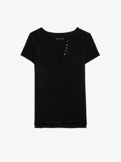 Store Zadig & Voltaire Henley T-shirt Black