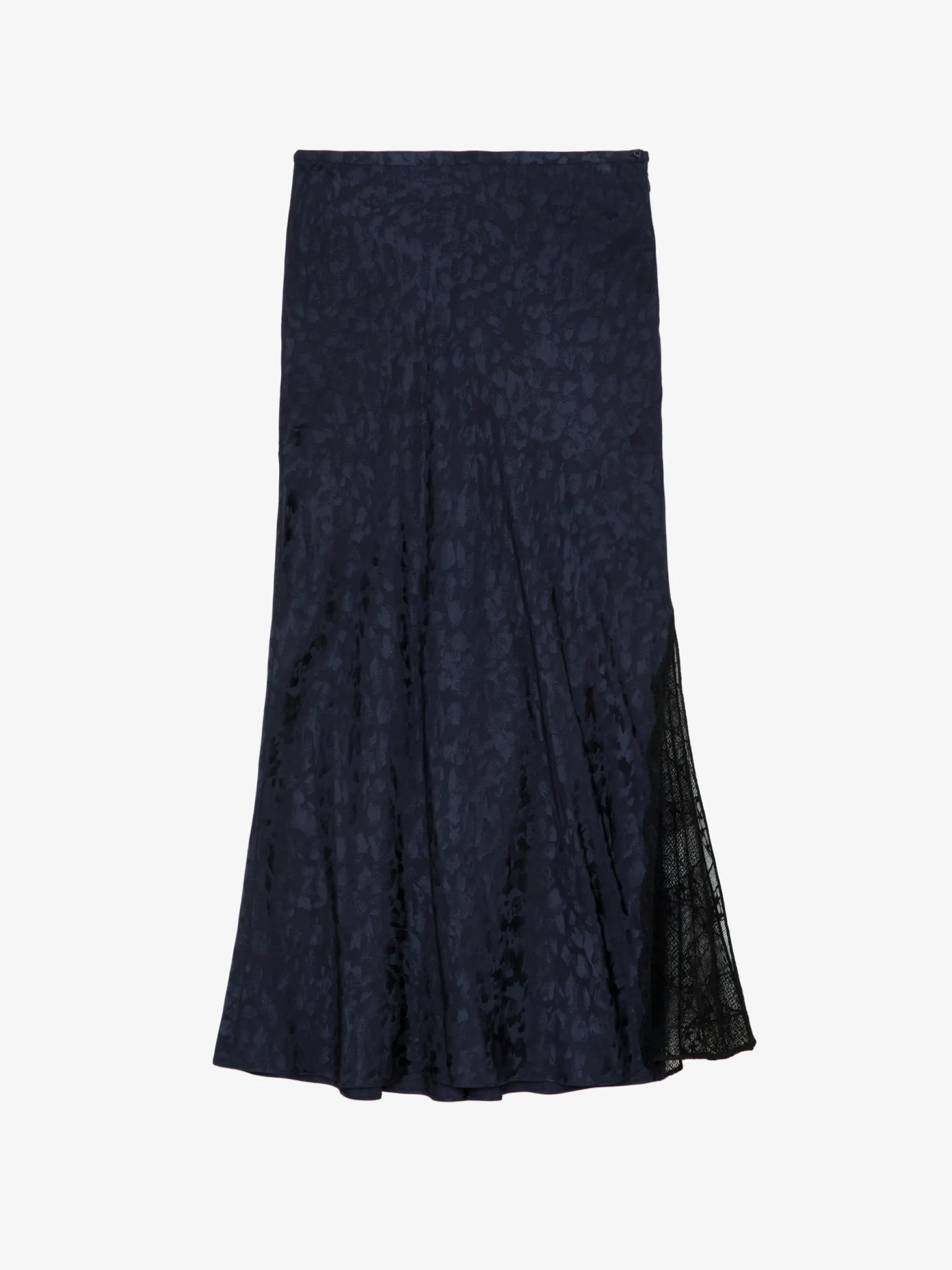 Flash Sale Zadig & Voltaire Jayla Leopard Silk Jacquard SkirtNEW Encre