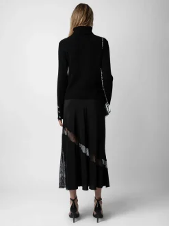 Outlet Zadig & Voltaire Jaylal Silk Skirt Black