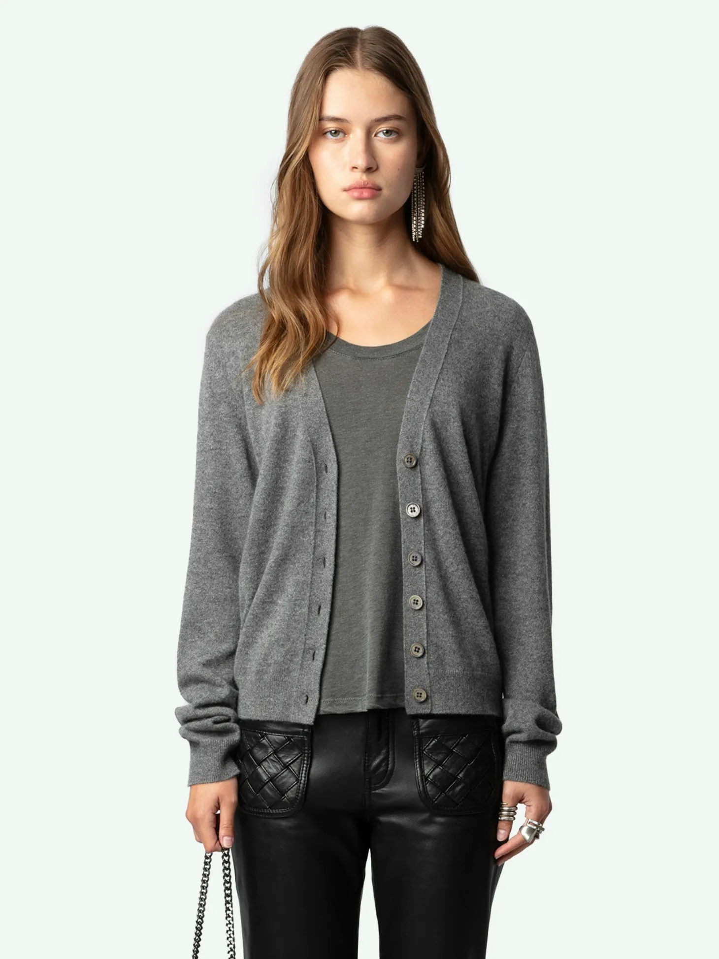 Best Sale Zadig & Voltaire Jemmy Patch Cashmere CardiganNEW Grischine