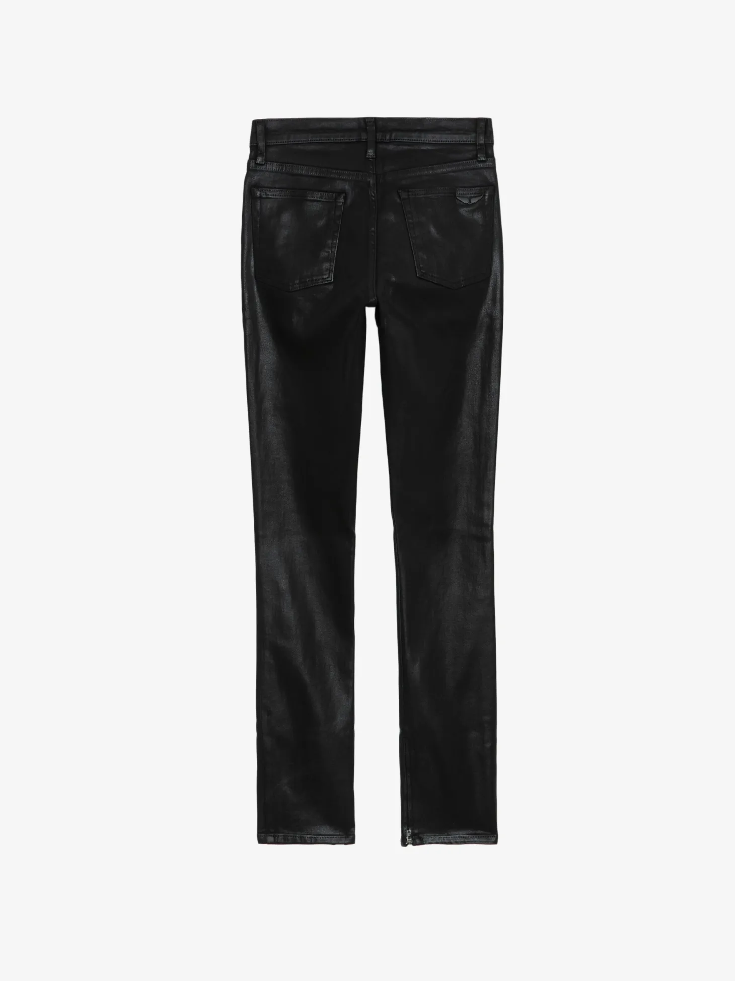 Fashion Zadig & Voltaire Jett Skinny JeansNEW Blackcoated