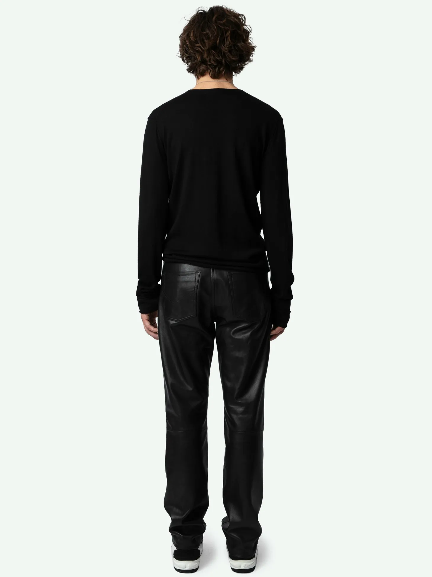 Best Zadig & Voltaire John Leather Pants Black