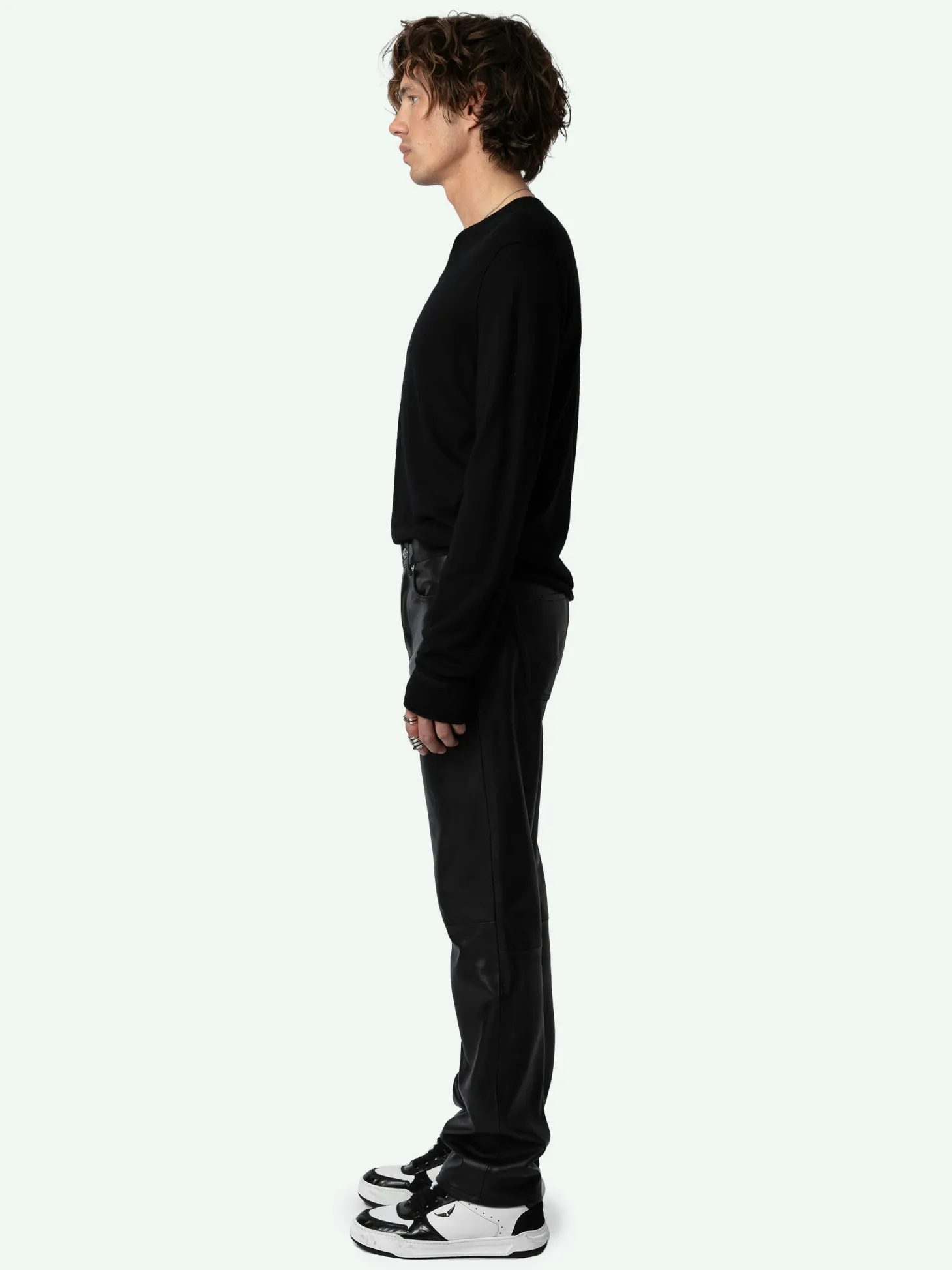 Best Zadig & Voltaire John Leather Pants Black