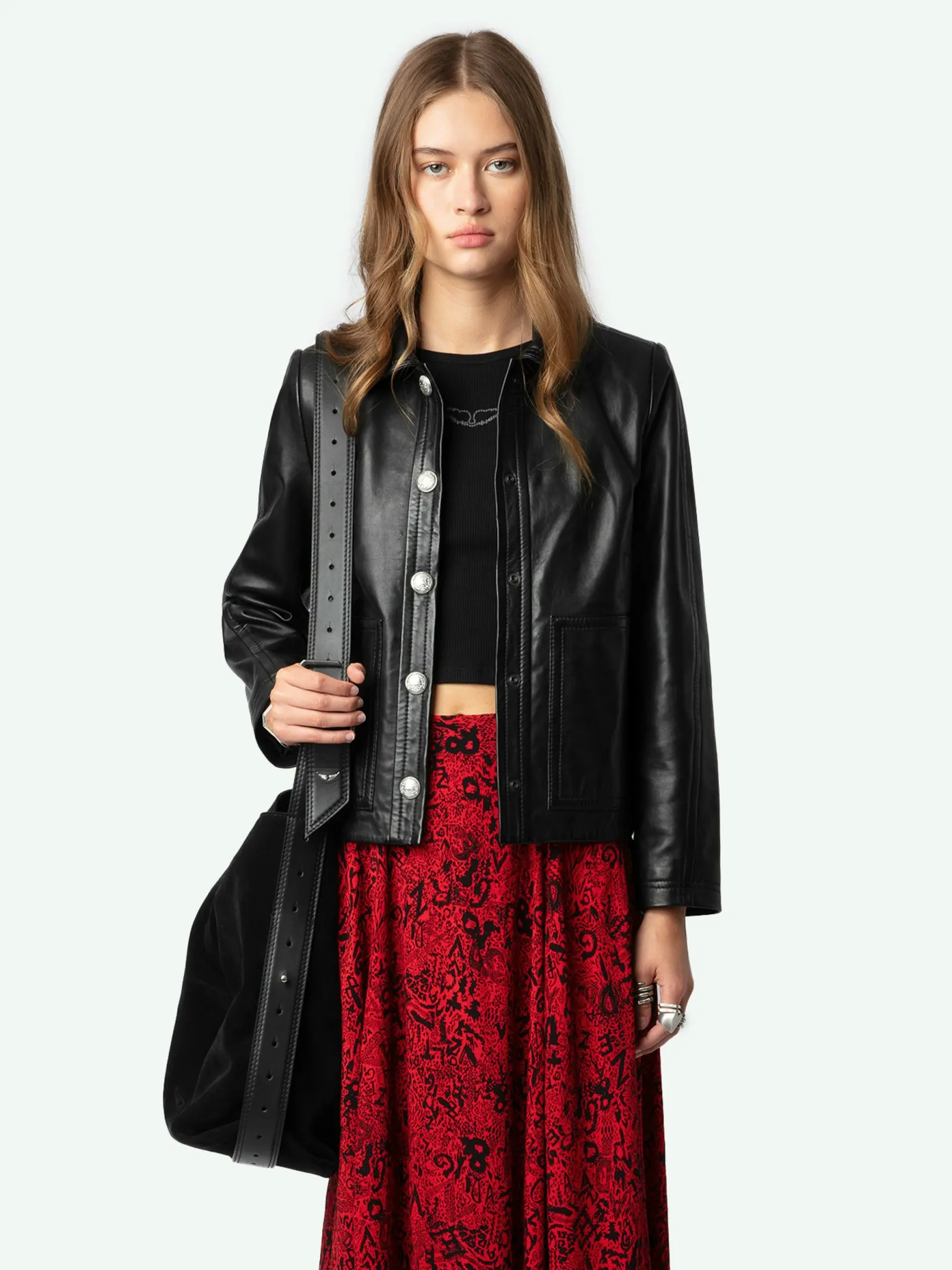 Cheap Zadig & Voltaire Joyo SkirtNEW Crimson