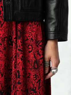Cheap Zadig & Voltaire Joyo SkirtNEW Crimson