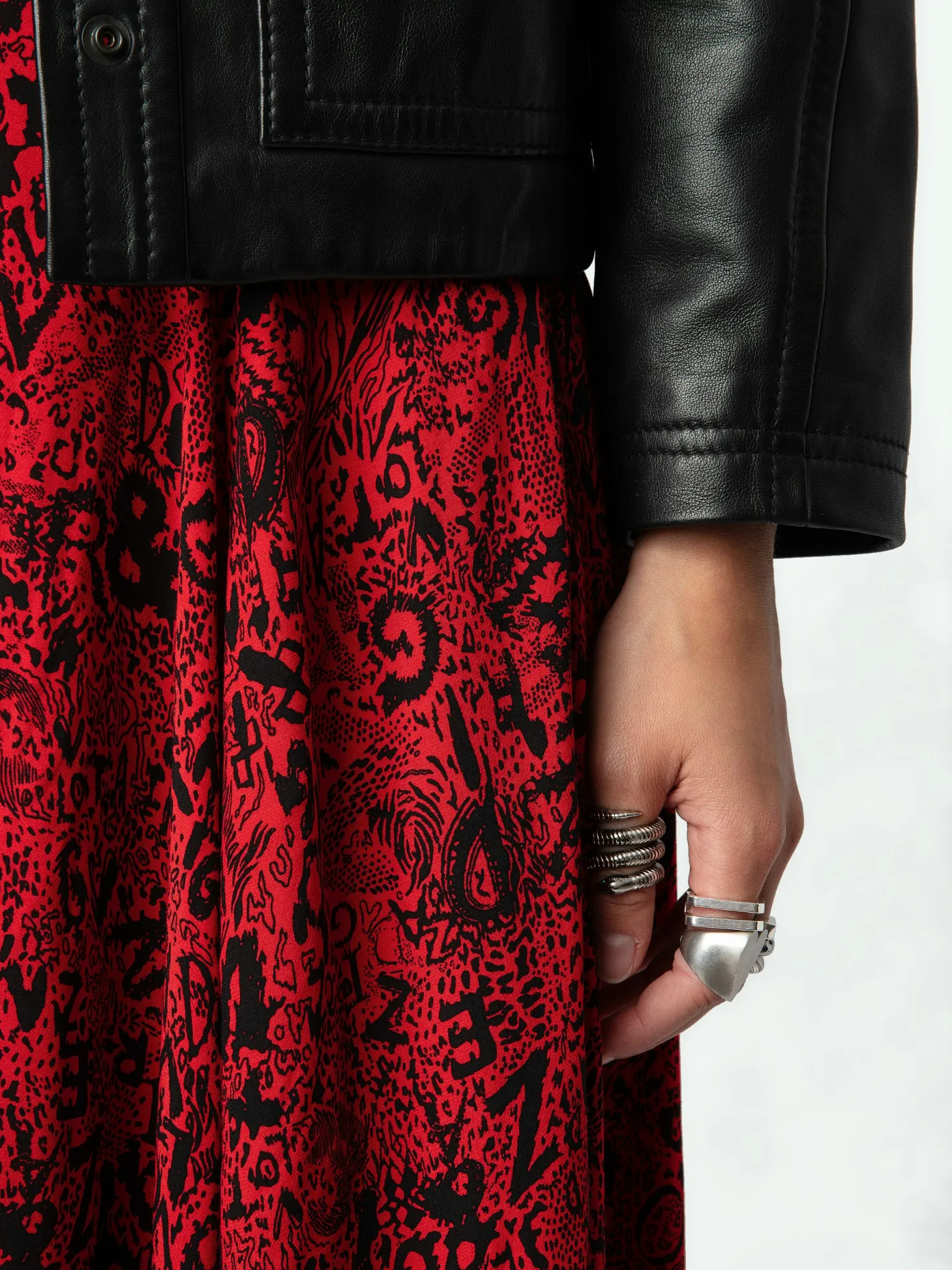 Cheap Zadig & Voltaire Joyo SkirtNEW Crimson