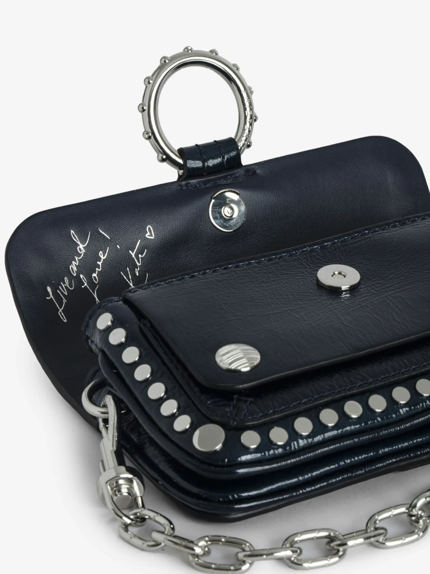 Flash Sale Zadig & Voltaire Kate Wallet Stud BagNEW Ink