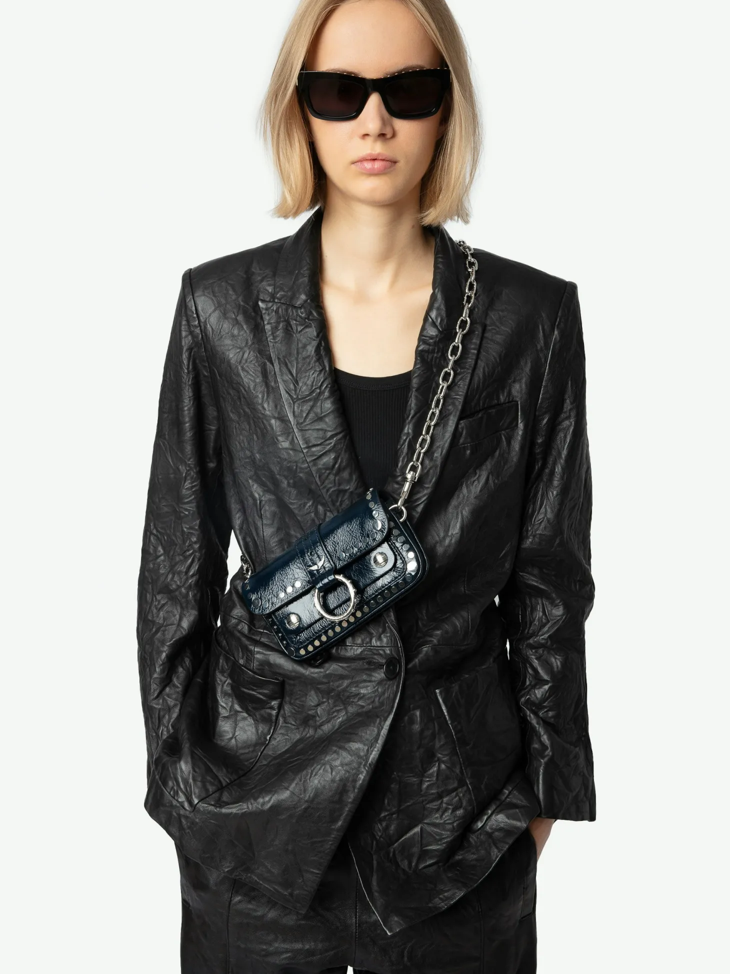 Flash Sale Zadig & Voltaire Kate Wallet Stud BagNEW Ink