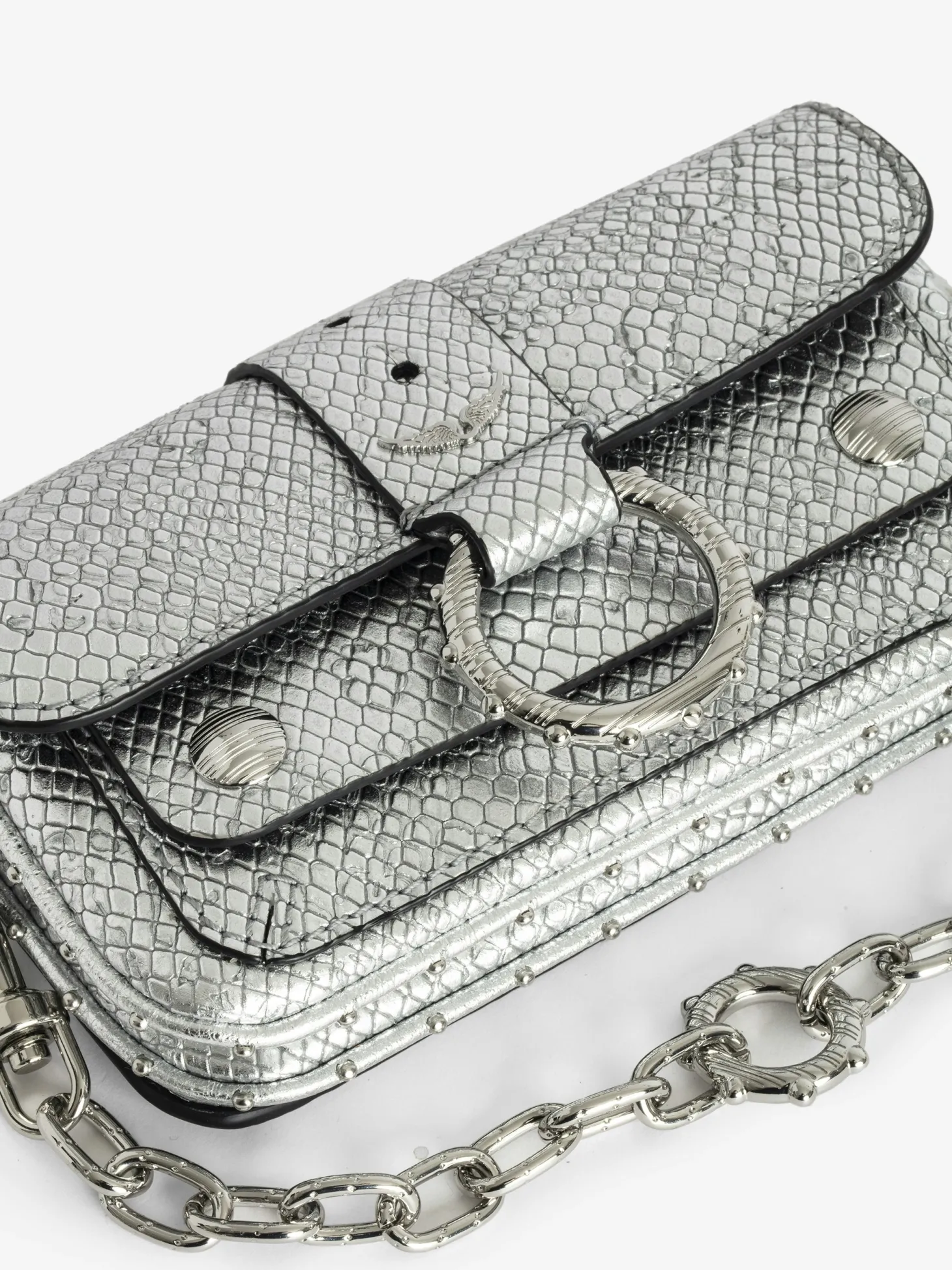 Cheap Zadig & Voltaire Kate Wallet Wild BagNEW Silver