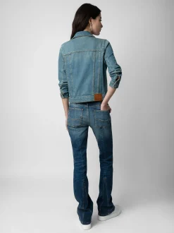 Store Zadig & Voltaire Kioky Denim Jacket Blue