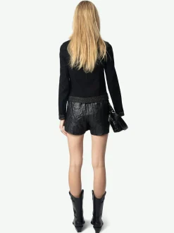 Clearance Zadig & Voltaire Kioky Denim JacketNEW Black