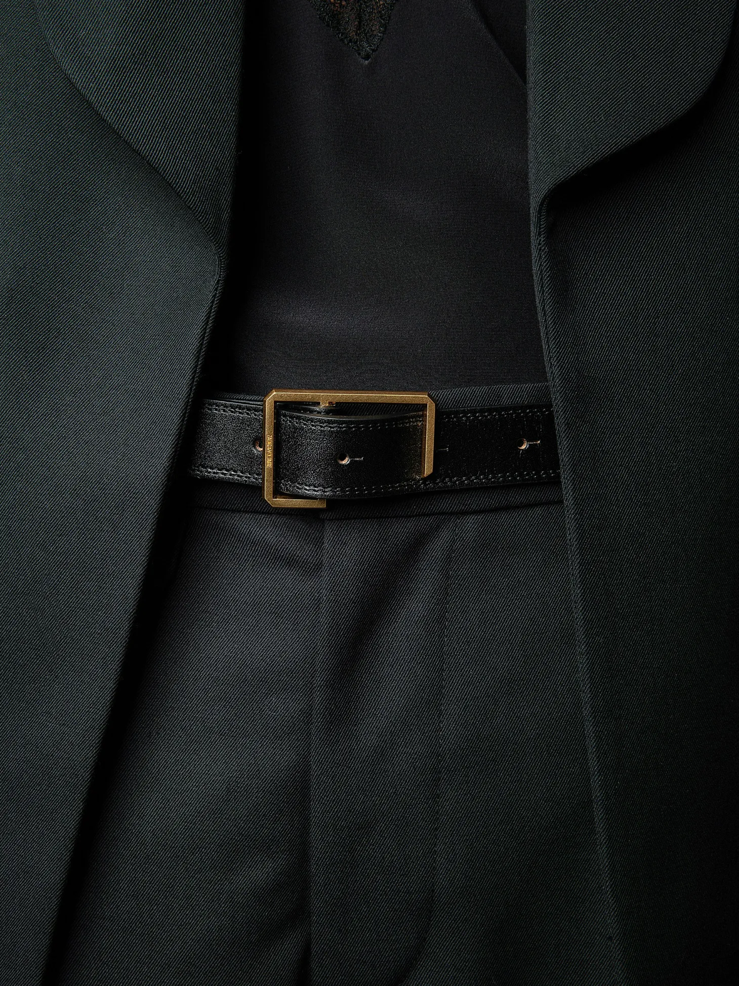 Shop Zadig & Voltaire La Cecilia Obsession Belt Black