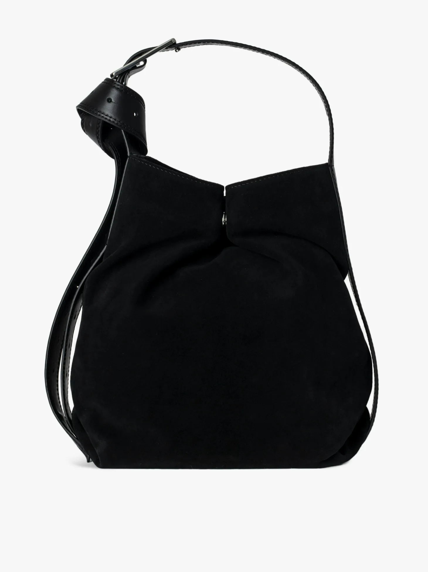 Shop Zadig & Voltaire Le Cecilia Hobo Bag Black