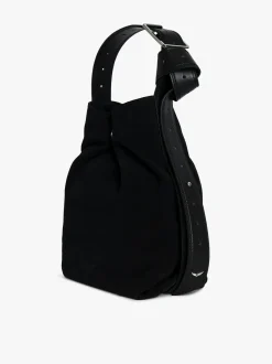 Shop Zadig & Voltaire Le Cecilia Hobo Bag Black