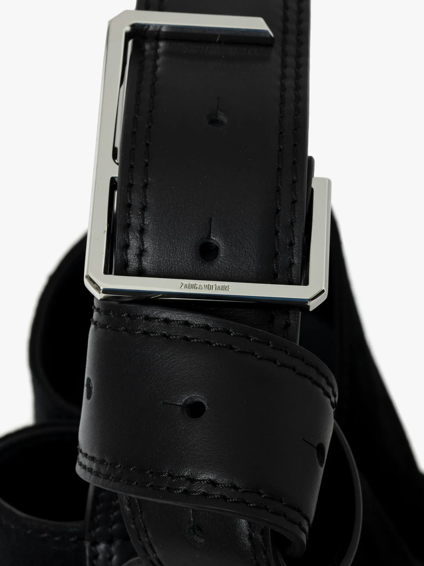 Shop Zadig & Voltaire Le Cecilia Hobo Bag Black