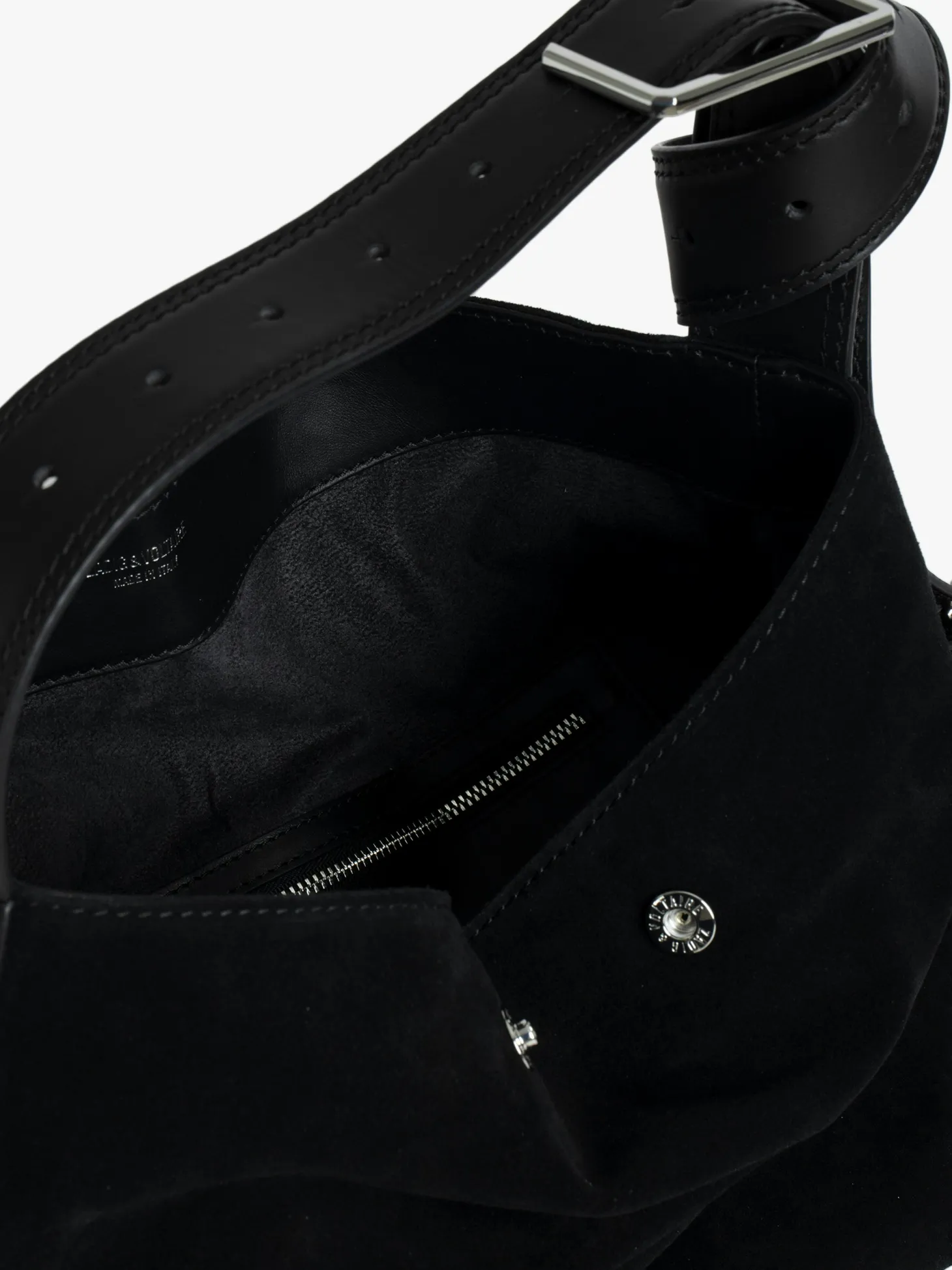 Shop Zadig & Voltaire Le Cecilia Hobo Bag Black