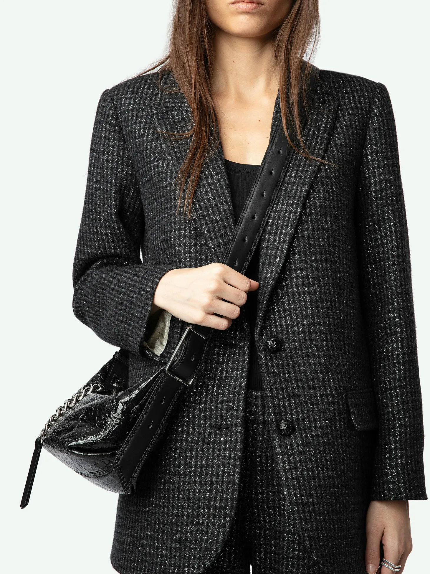Shop Zadig & Voltaire Le Cecilia XS Bag Black
