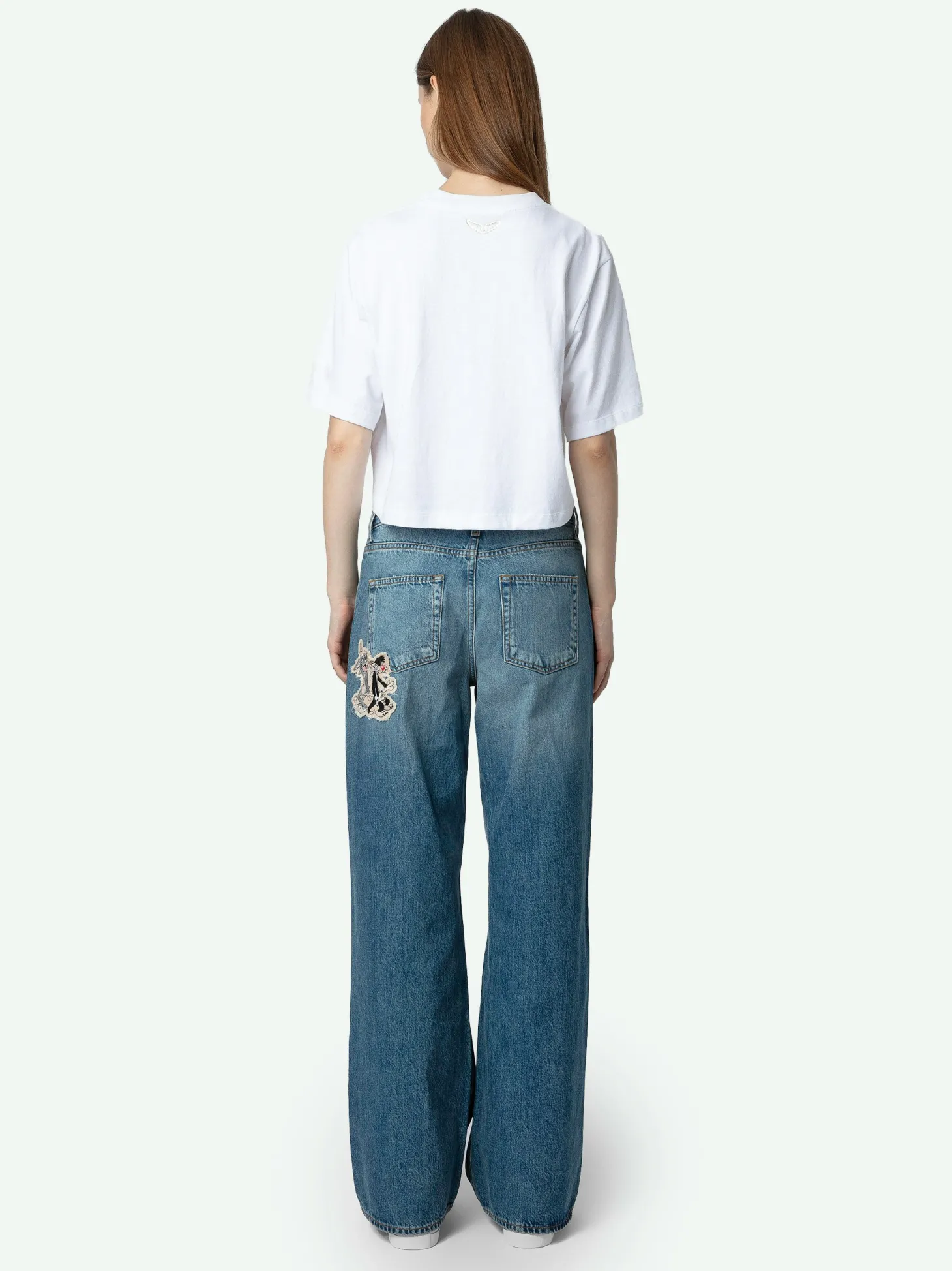 Cheap Zadig & Voltaire Lennox Cropped Tee Purewhite